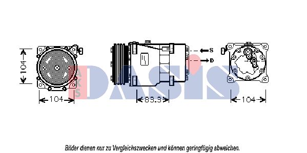 AKS DASIS Kompressor,kliimaseade 850731N